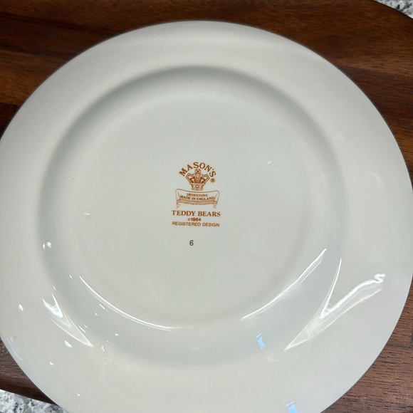 Mason’s Teddy Bear Ironstone Children’s Dish Set - Picture 7 of 7